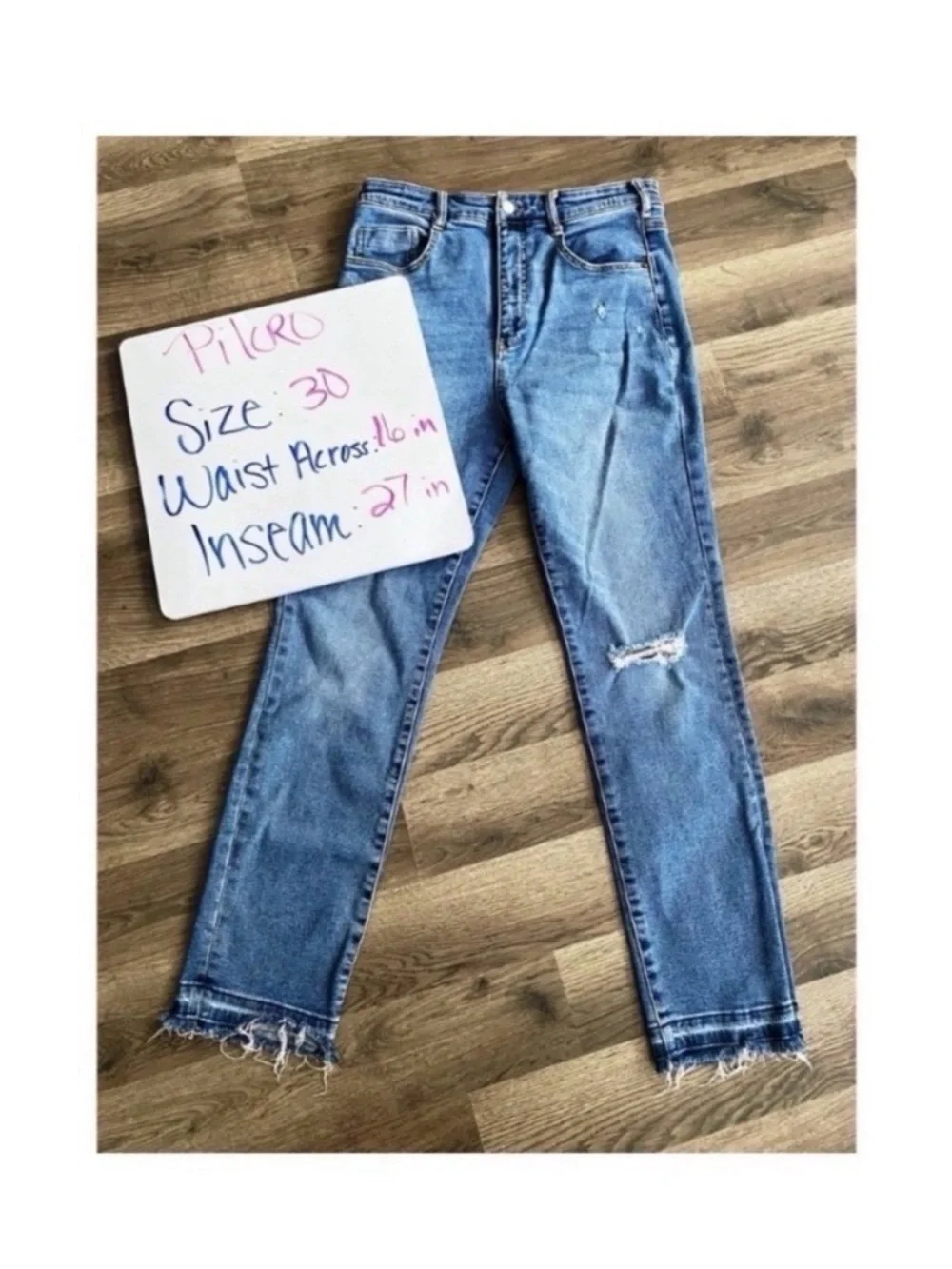 ANTHROPOLOGIE Pilcro Ripped High Rise Skinny Jeans Size 30!